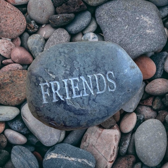 Inspirational Engraved Black River Stone - Picture 11 of 11